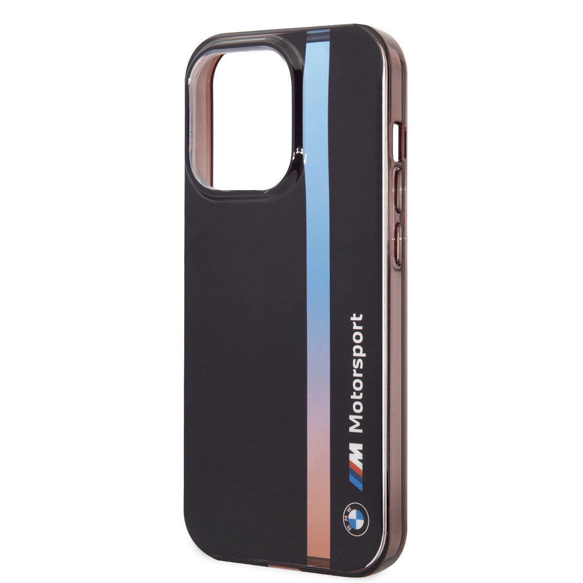 iPhone 14 Pro Max Kılıf BMW Orijinal Lisanslı Renk Geçişli Çizgili Dizayn Kılıf
