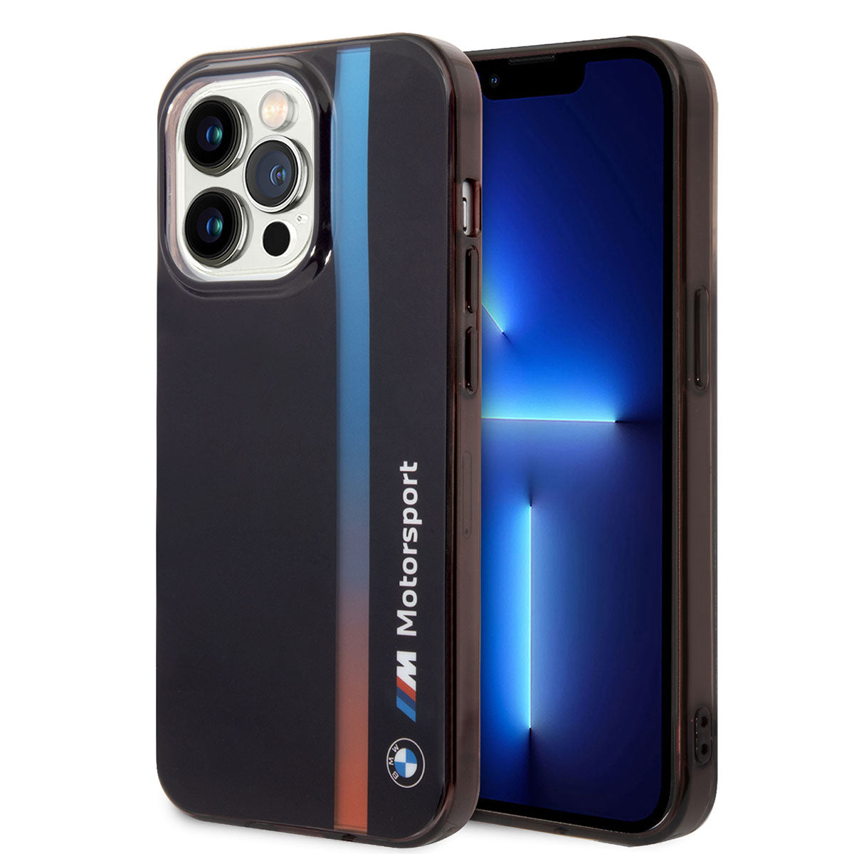 iPhone 14 Pro Max Kılıf BMW Orijinal Lisanslı Renk Geçişli Çizgili Dizayn Kılıf