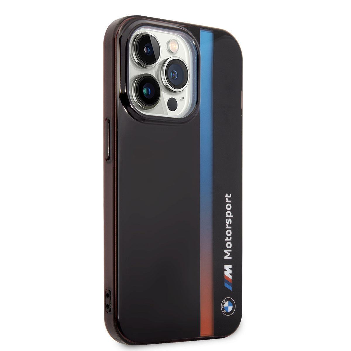 iPhone 14 Pro Max Kılıf BMW Orijinal Lisanslı Renk Geçişli Çizgili Dizayn Kılıf