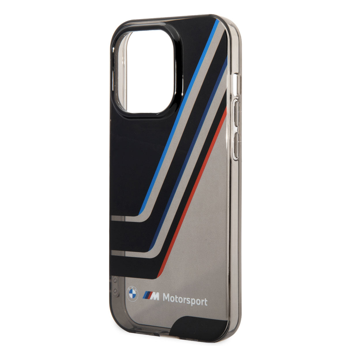 iPhone 14 Pro Max Kılıf BMW Orijinal Lisanslı Yarı Transparan Çizgili Dizayn Kılıf