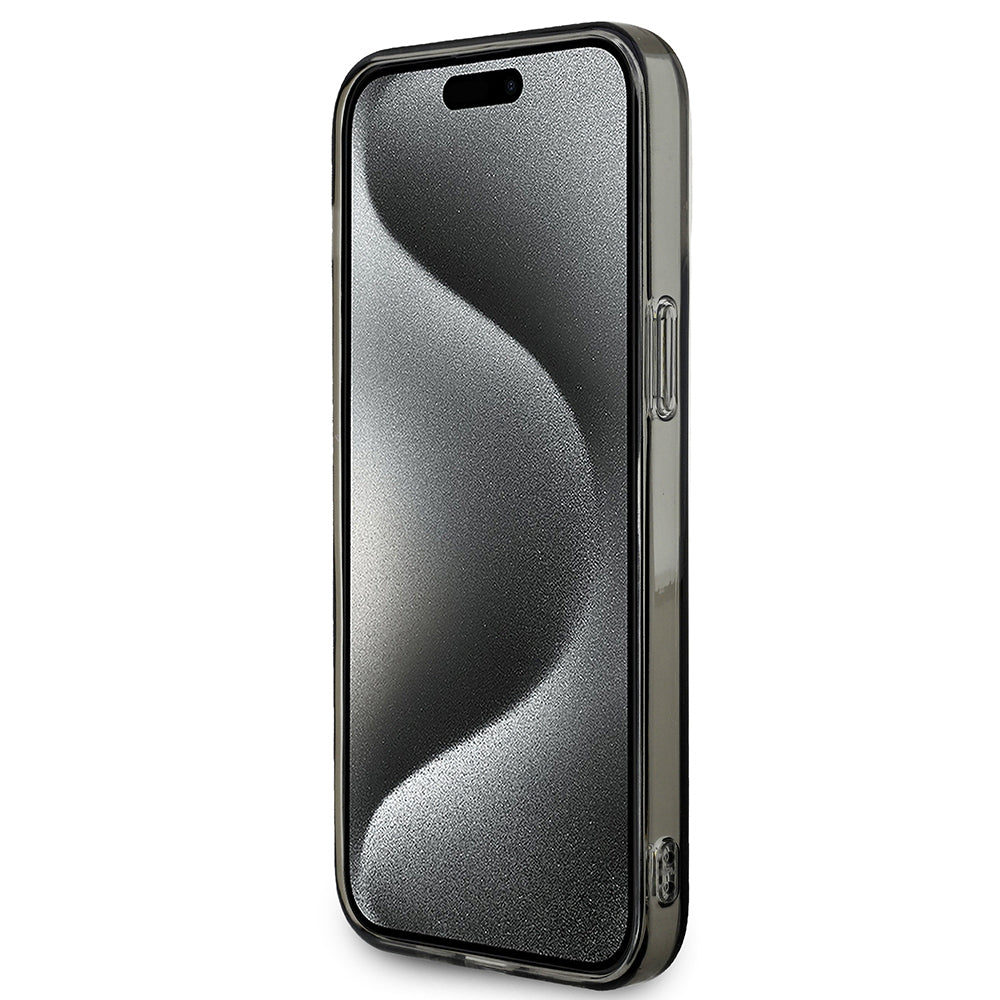 iPhone 14 Pro Max Kılıf BMW Orijinal Lisanslı Yarı Transparan M Dizayn Çizgili Kılıf