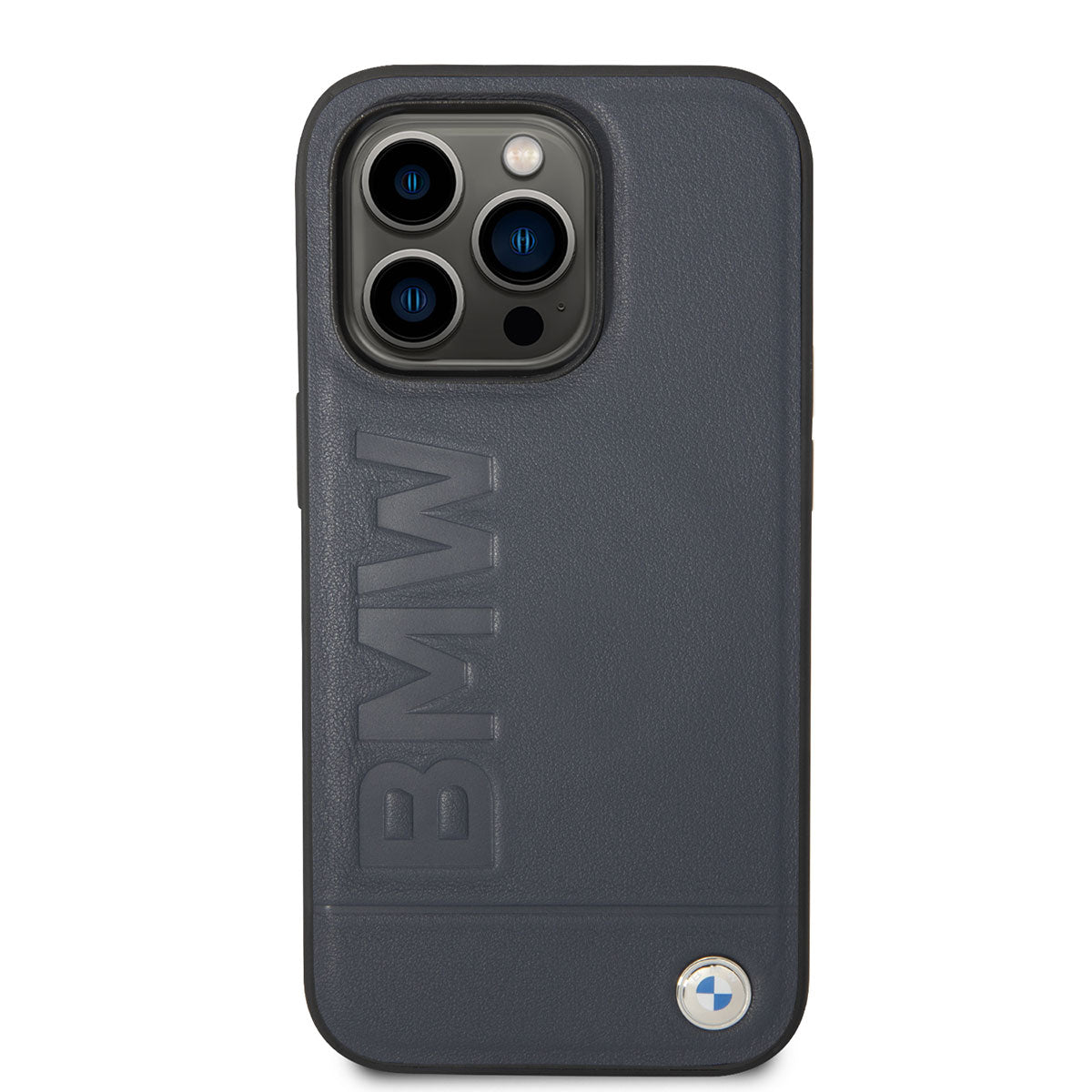 iPhone 14 Pro Max Kılıf BMW M-safe Şarj Özellikli Deri Sıcak Mühür Baskılı Logo Dizayn Kılıf