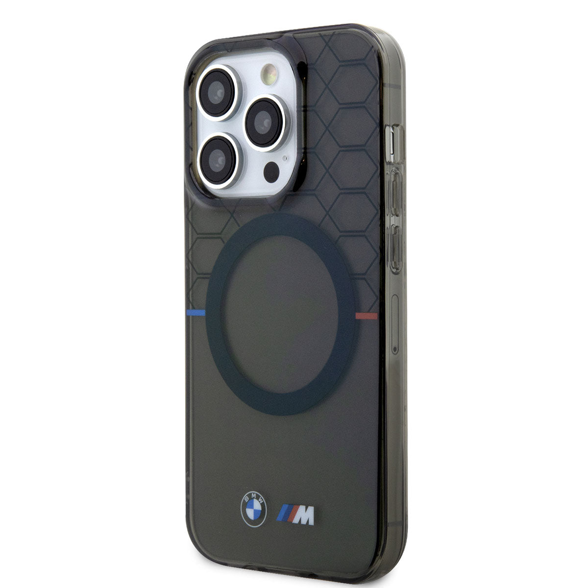 iPhone 14 Pro Max Kılıf BMW M-safe Şarj Özellikli Transparan M Dizayn Kılıf