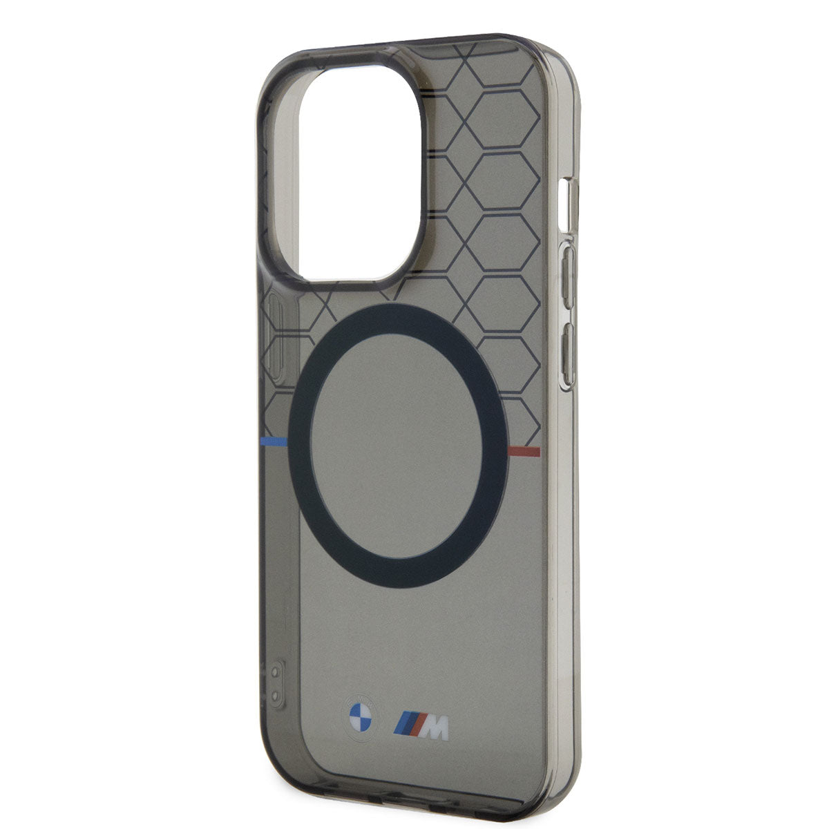iPhone 14 Pro Max Kılıf BMW M-safe Şarj Özellikli Transparan M Dizayn Kılıf