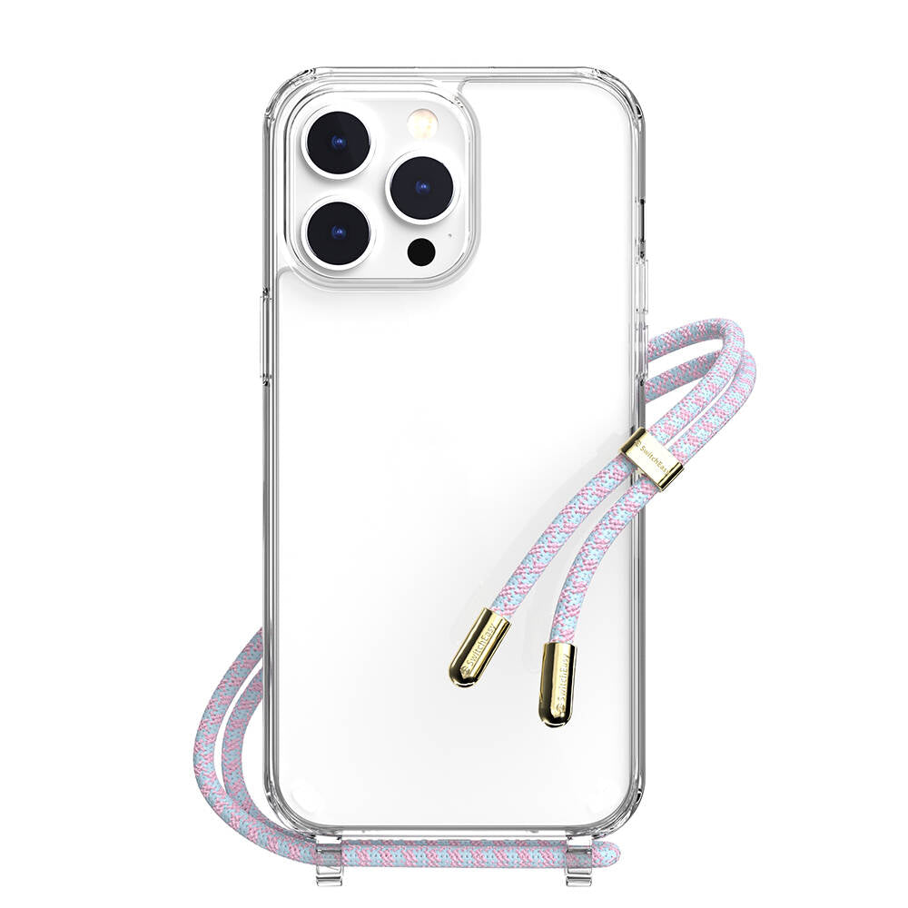 iPhone 14 Pro Max Kılıf Boyun Askılı Şok Önleyicili Şeffaf Lisanslı Switcheasy Play Kılıf