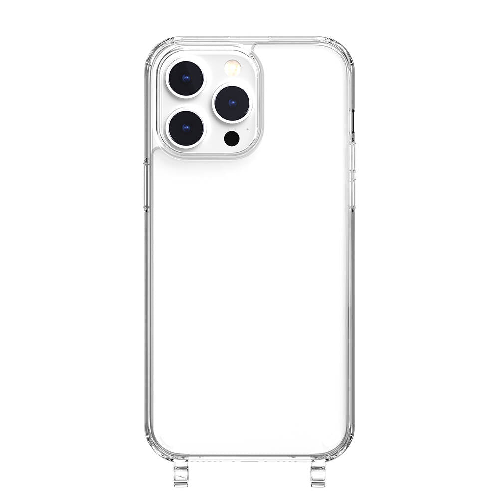 iPhone 14 Pro Max Kılıf Boyun Askılı Şok Önleyicili Şeffaf Lisanslı Switcheasy Play Kılıf