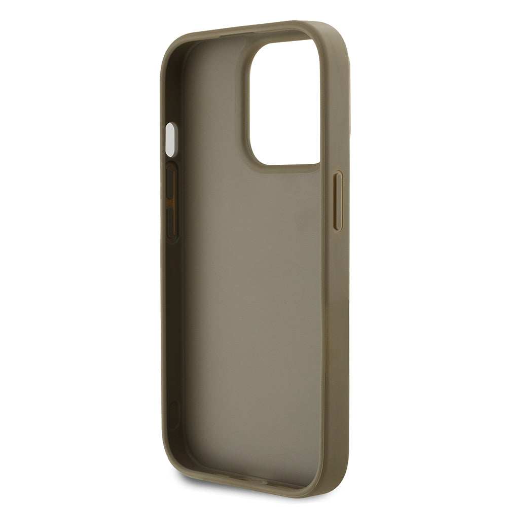 iPhone 14 Pro Max Kılıf DKNY Orijinal Lisanslı Taşlı DKNY Yazılı Metalik Rhinestones PU Deri Kılıf