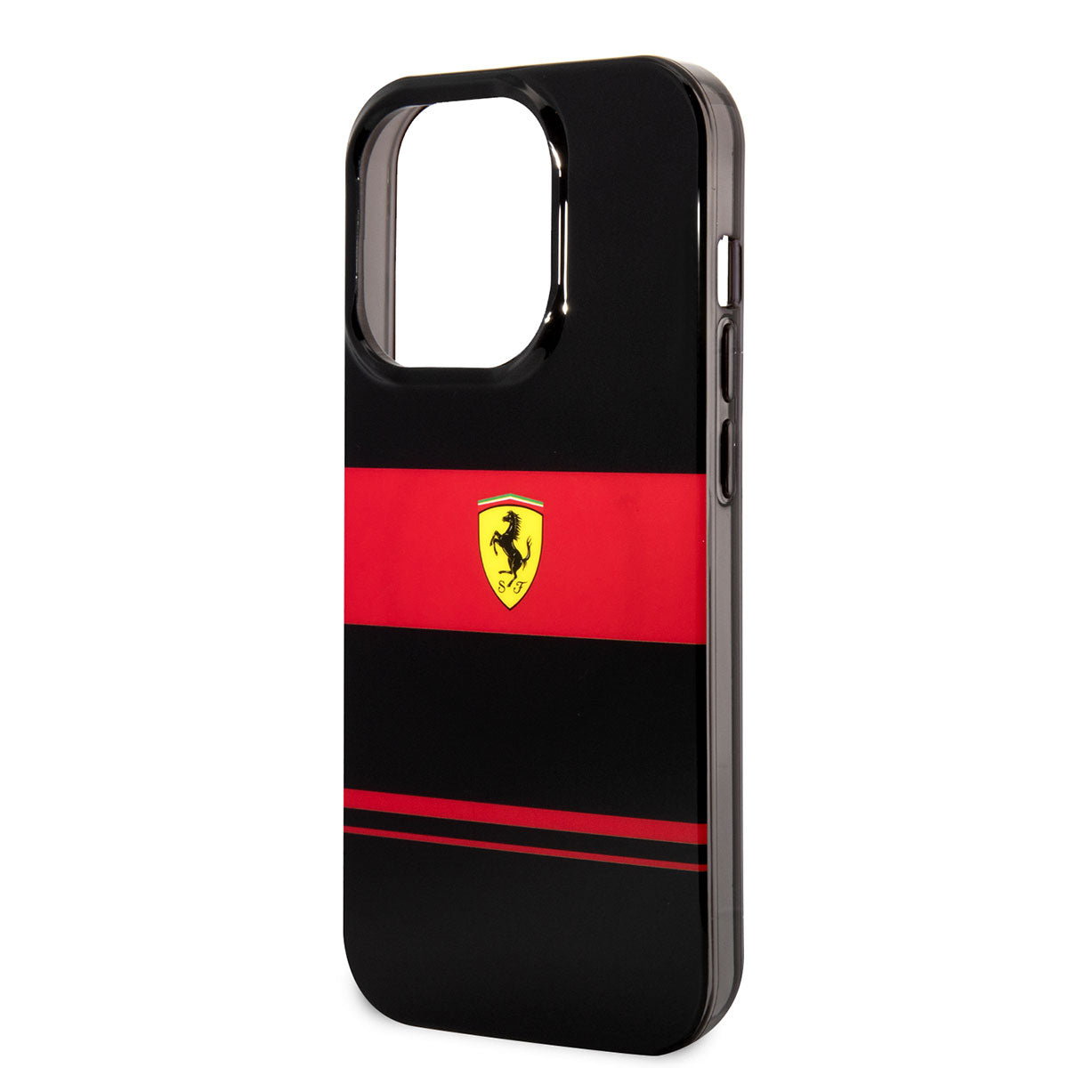 iPhone 14 Pro Max Kılıf Ferrari Orijinal Lisanslı M-safe Şarj Özellikli Yatay Çizgili Dizayn Kılıf