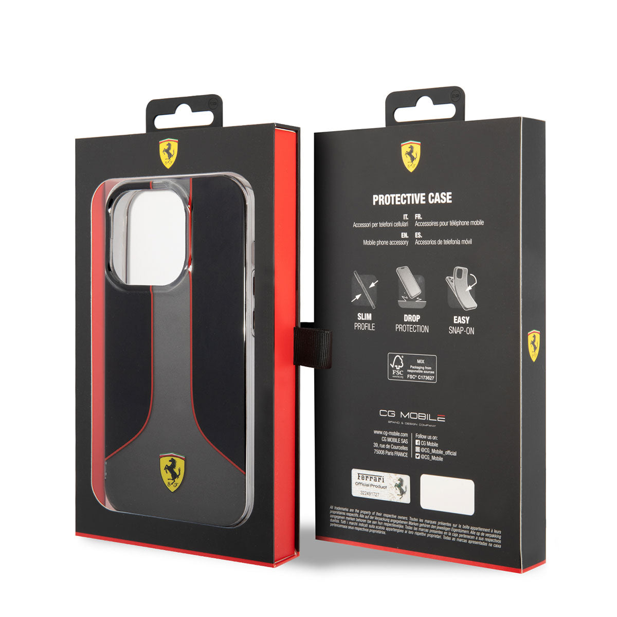 iPhone 14 Pro Max Kılıf Ferrari Gradient Baskılı Dizayn Kılıf