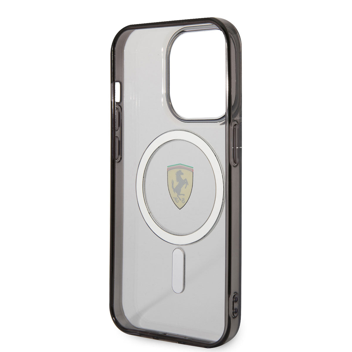 iPhone 14 Pro Max Kılıf Ferrari M-safe Şarj Özellikli Transparan Dizayn Kılıf