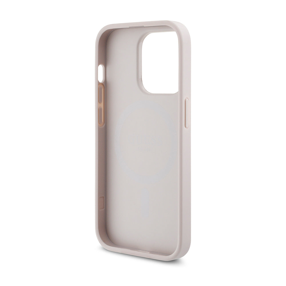 iPhone 14 Pro Max Kılıf Guess Orijinal Lisanslı M-safe Şarj Özellikli 4G Desen Yazı Logolu Kılıf