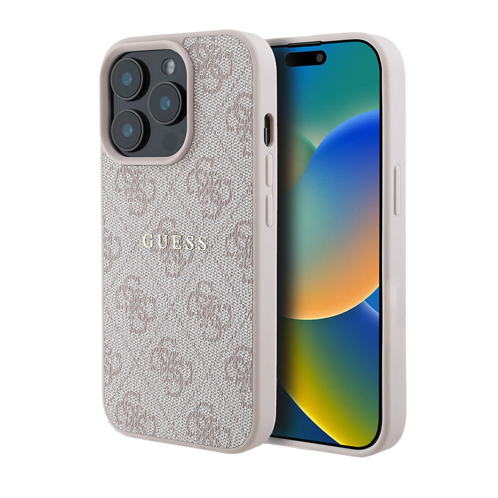 iPhone 14 Pro Max Kılıf Guess Orijinal Lisanslı M-safe Şarj Özellikli 4G Desen Yazı Logolu Kılıf