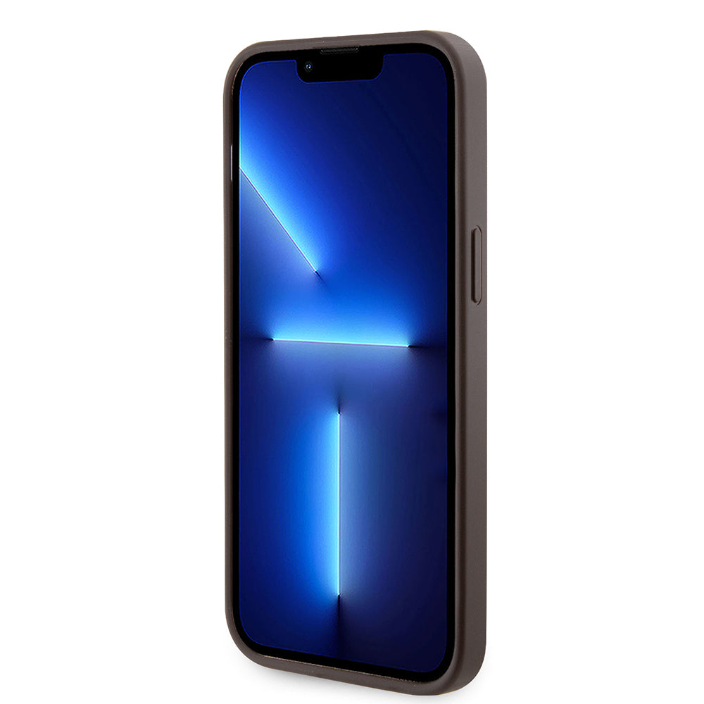 iPhone 14 Pro Max Kılıf Guess Orijinal Lisanslı M-safe Şarj Özellikli 4G Desenli Çizgili Kartlıklı Kılıf
