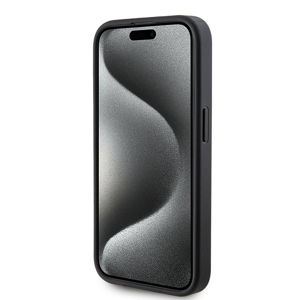 iPhone 14 Pro Max Kılıf Guess Orijinal Lisanslı M-safe Şarj Özellikli PU Üçgen Logo 4G Desenli Kılıf