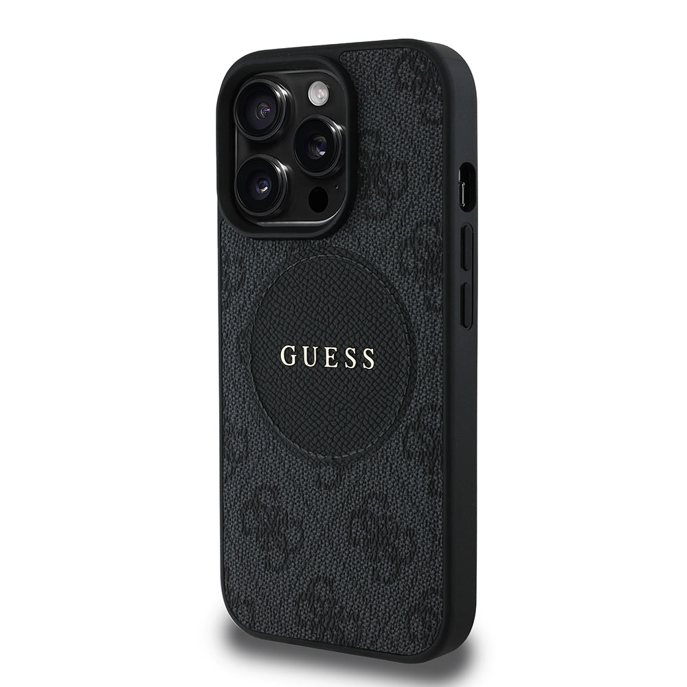 iPhone 14 Pro Max Kılıf Guess Orijinal Lisanslı M-safe Şarj Özellikli Yazı Logolu Circle Classic Kılıf