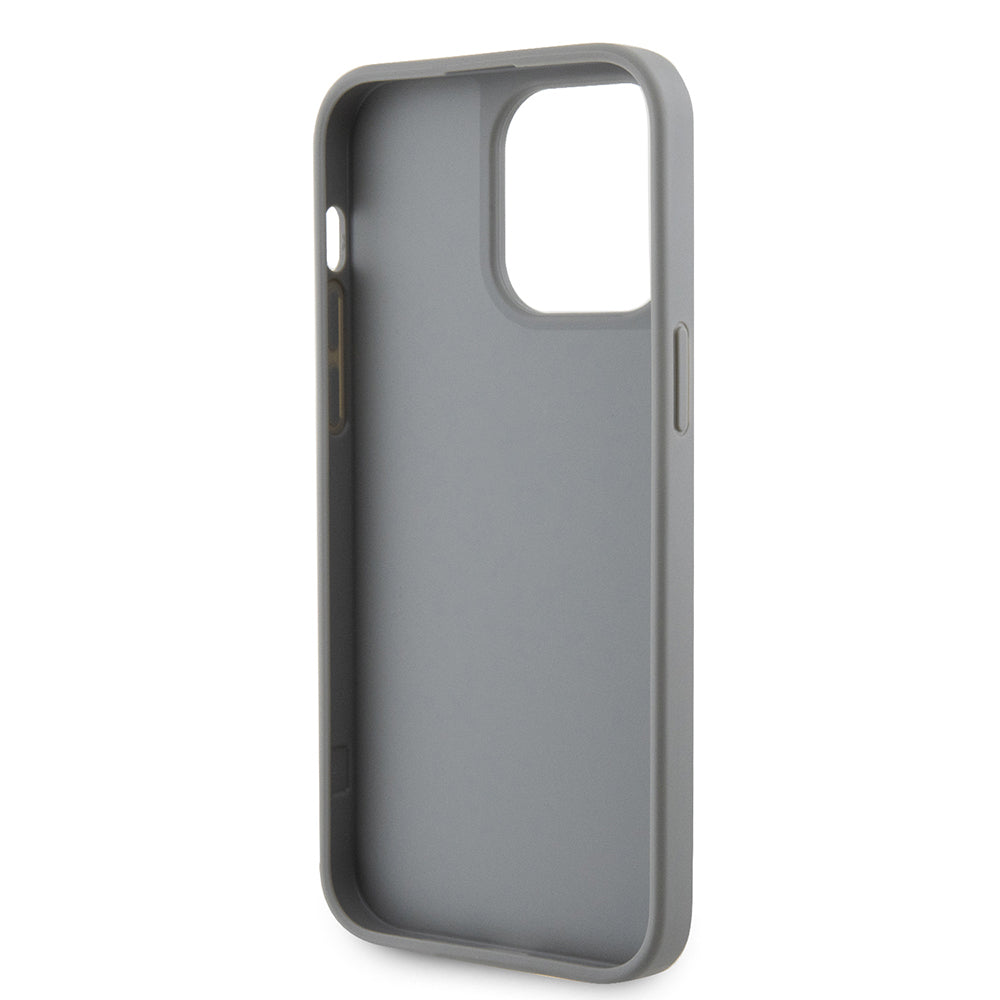 iPhone 14 Pro Max Kılıf Guess Orijinal Lisanslı Taşlı Arka Yüzey Üçgen Logolu Kılıf