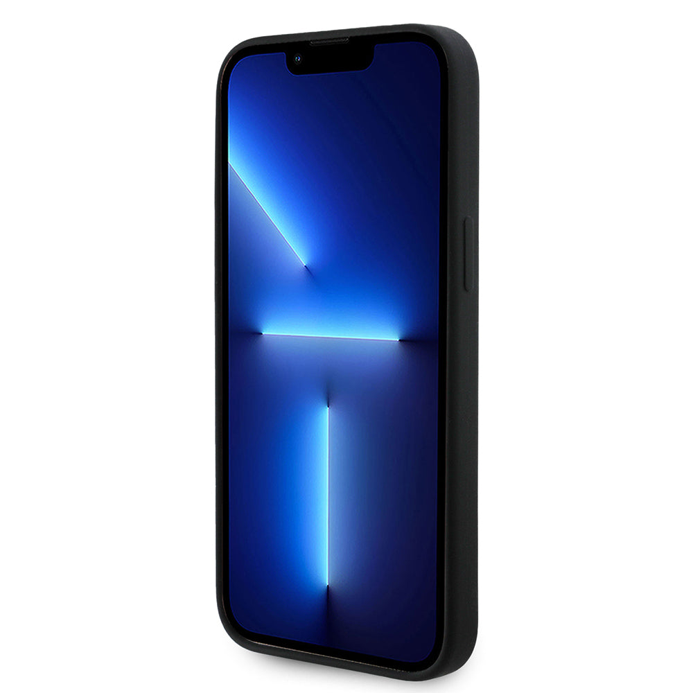 iPhone 14 Pro Max Kılıf Guess Orijinal Lisanslı Yazı ve Taşlı 4G Logolu Silikon Kılıf