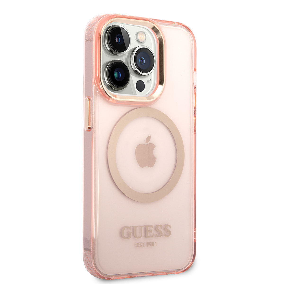 iPhone 14 Pro Max Kılıf GUESS M-safe Şarj Özellikli Airbagli Dizayn Kılıf