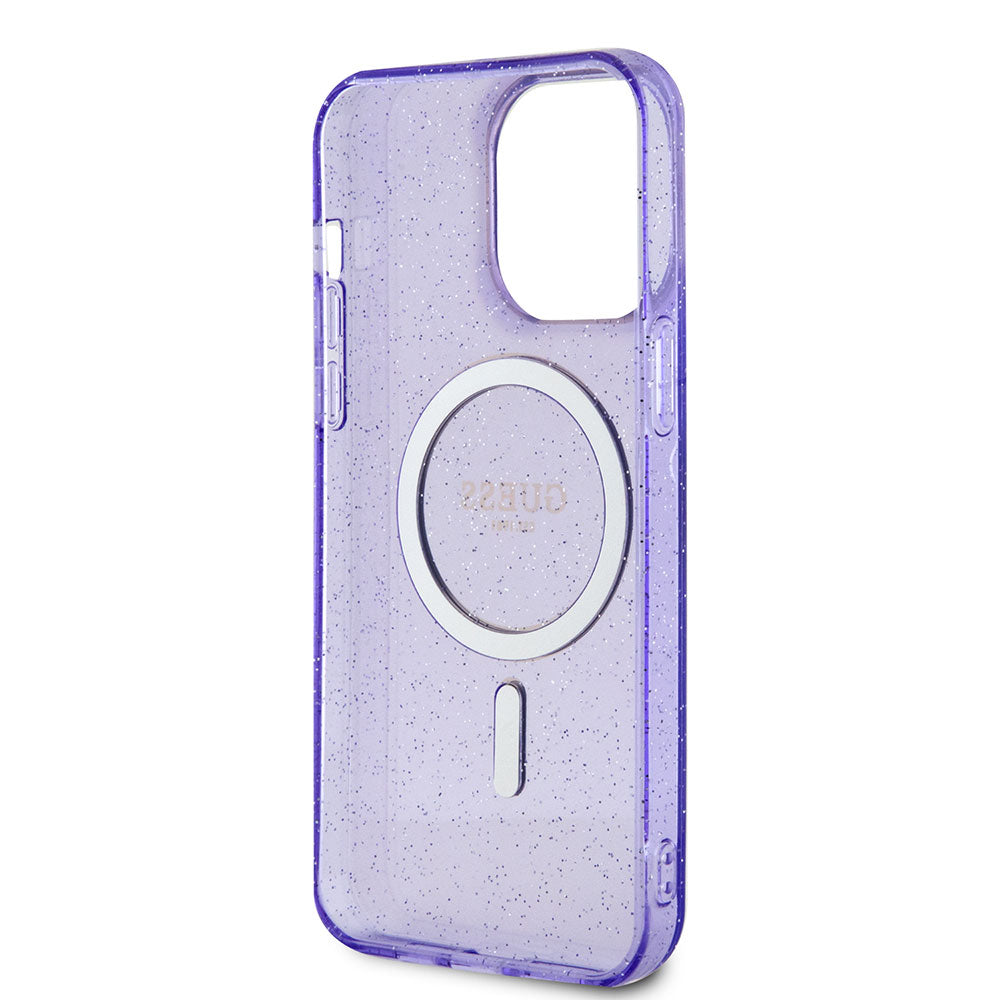iPhone 14 Pro Max Kılıf GUESS M-safe Şarj Özellikli Glitter Kılıf