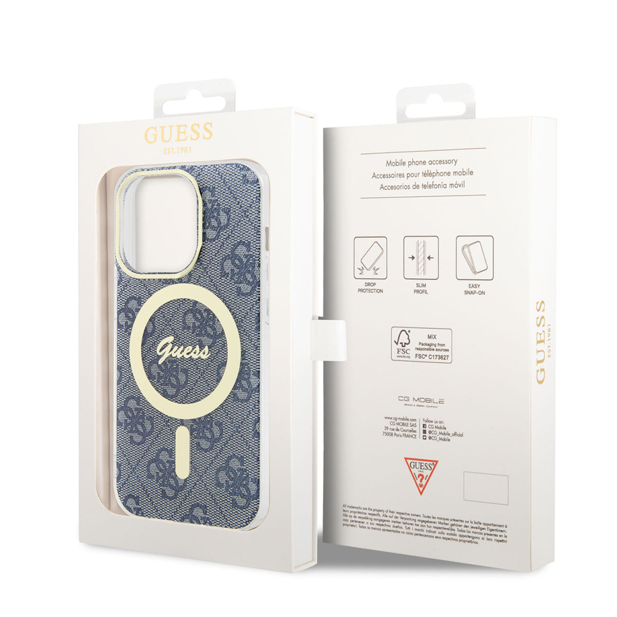 iPhone 14 Pro Max Kılıf GUESS M-safe Şarj Özellikli Kılıf