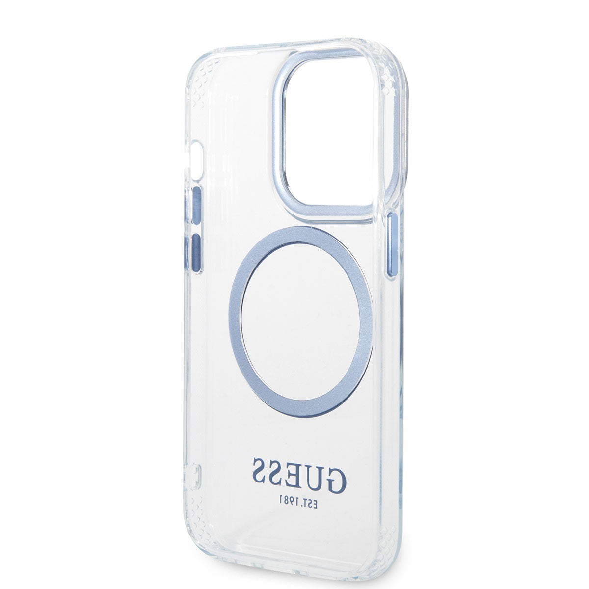 iPhone 14 Pro Max Kılıf GUESS M-safe Şarj Özellikli Metal Kamera Çerçeveli Kılıf