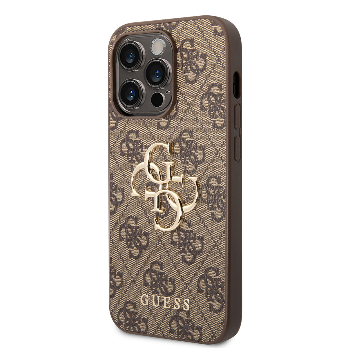 iPhone 14 Pro Max Kılıf GUESS PU Deri Büyük Metal Logo Dizaynlı Kılıf