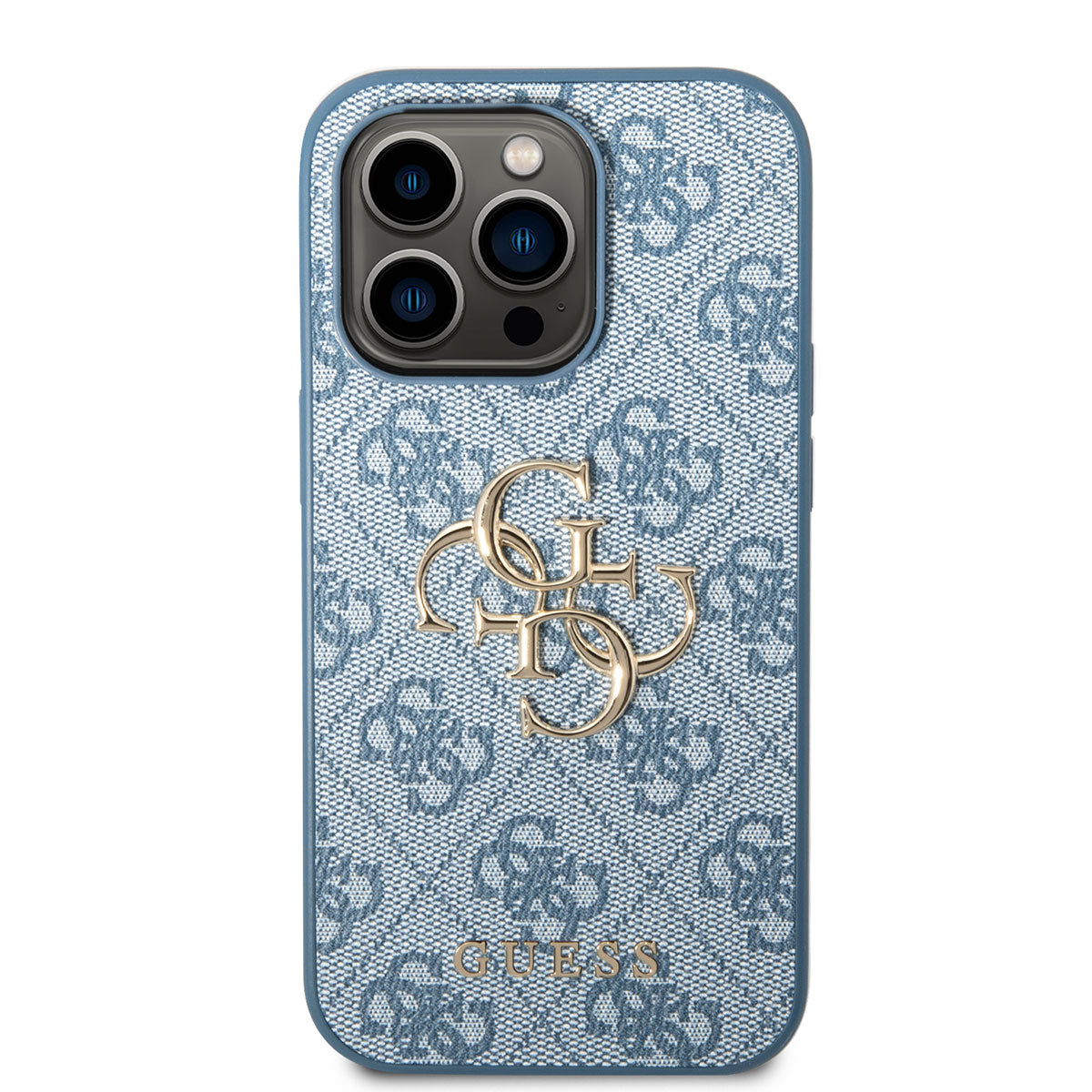 iPhone 14 Pro Max Kılıf GUESS PU Deri Büyük Metal Logo Dizaynlı Kılıf