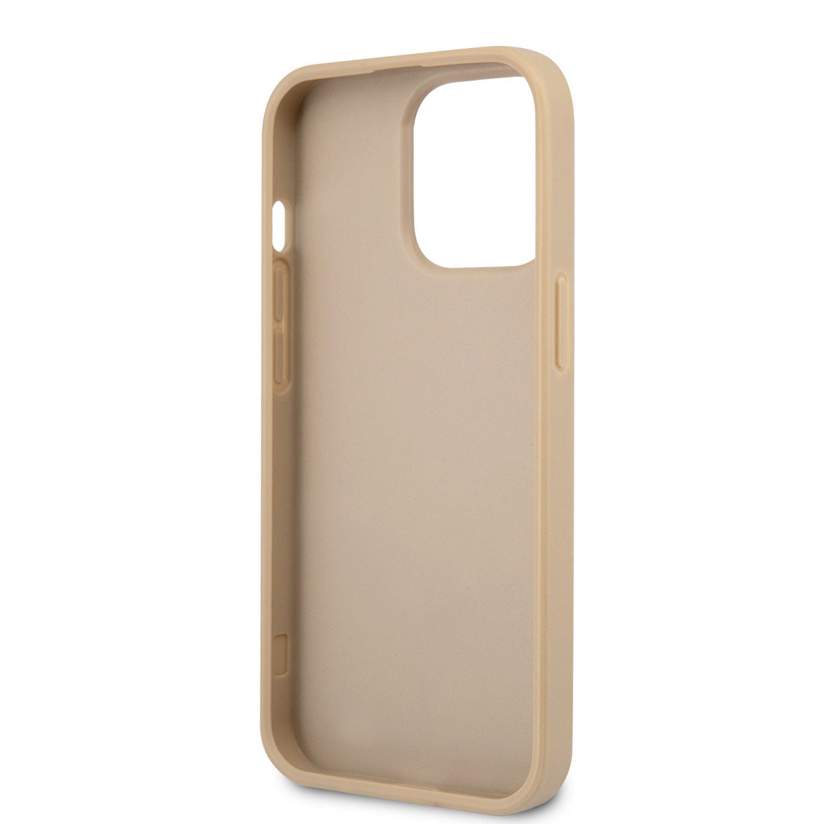 iPhone 14 Pro Max Kılıf GUESS PU Safran Deri Üçgen Logo Dizayn Kılıf