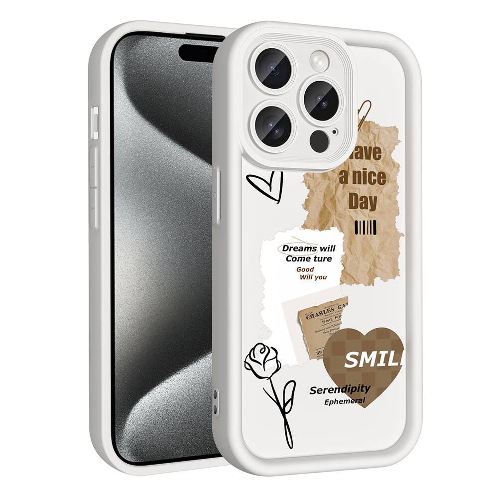 iPhone 14 Pro Max Kılıf Kamera Korumalı Baskılı Arka Yüzey Zore Klas Kılıf