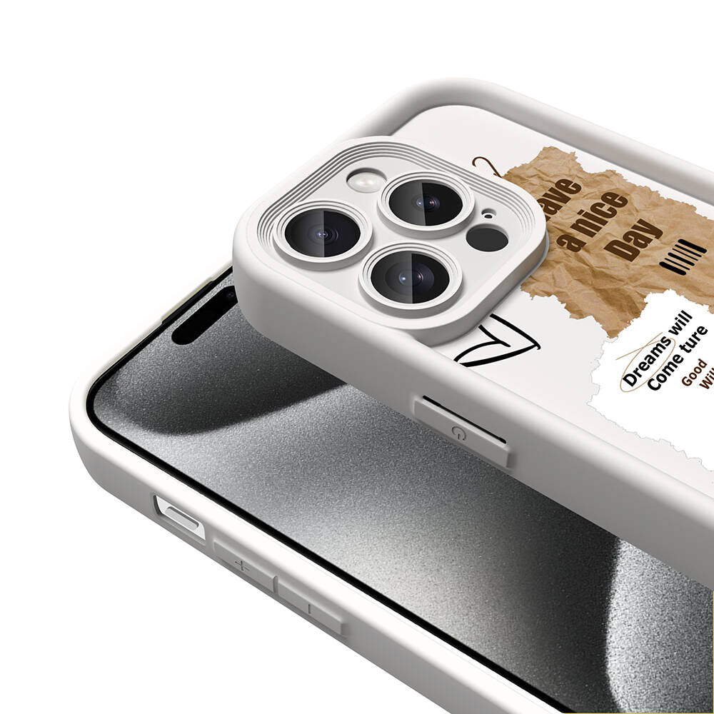 iPhone 14 Pro Max Kılıf Kamera Korumalı Baskılı Arka Yüzey Zore Klas Kılıf