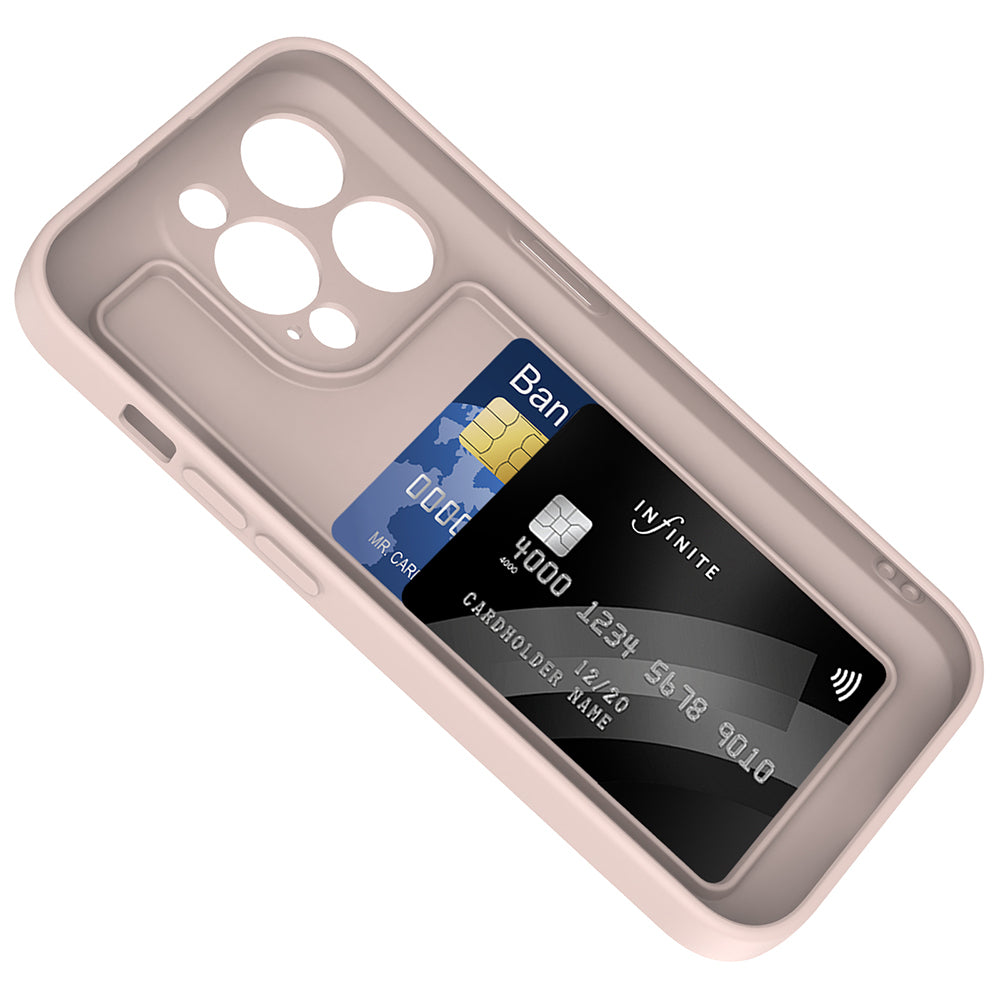 iPhone 14 Pro Max Kılıf Kamera Korumalı Kartlık Hazneli Zore Vitra Kılıf