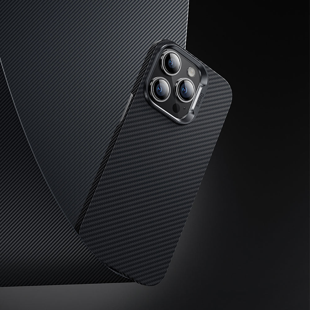 iPhone 14 Pro Max Kılıf Karbon Fiber Benks 600D Essential Kevlar Kılıf