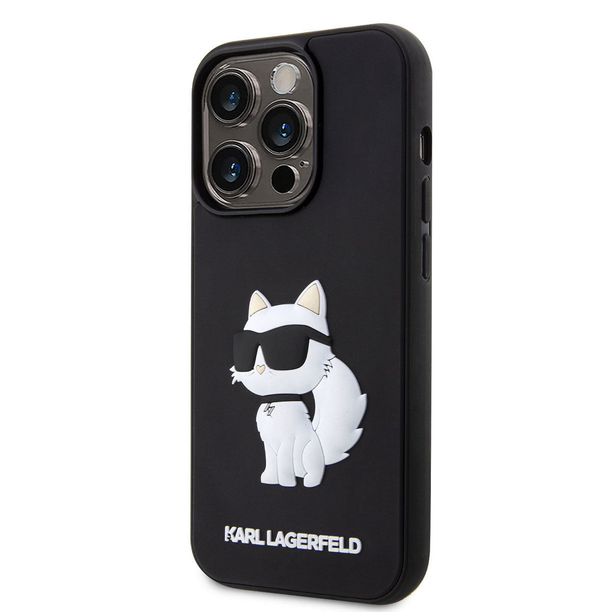 iPhone 14 Pro Max Kılıf Karl Lagerfeld 3D Rubber Choupette Dizayn Kılıf