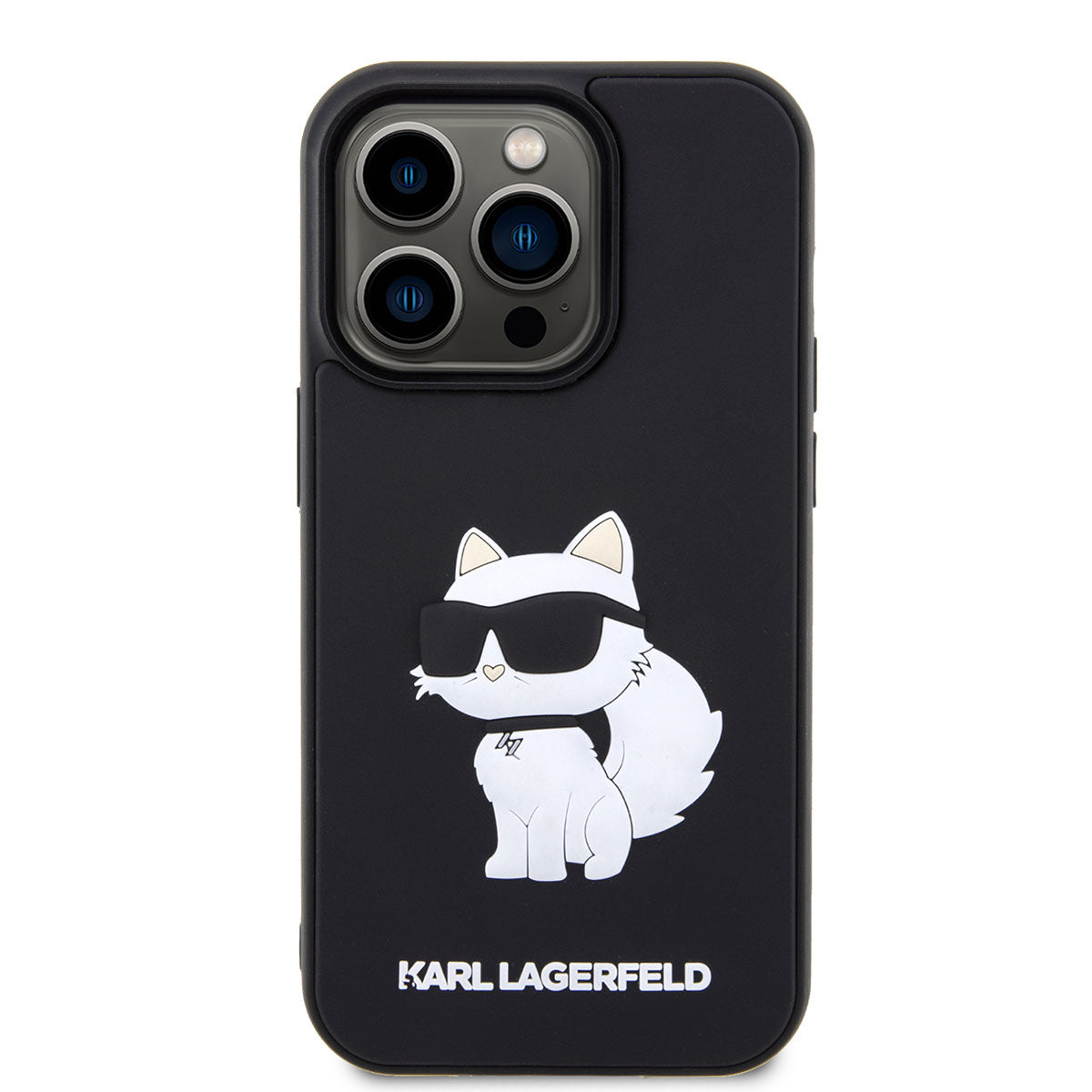 iPhone 14 Pro Max Kılıf Karl Lagerfeld 3D Rubber Choupette Dizayn Kılıf