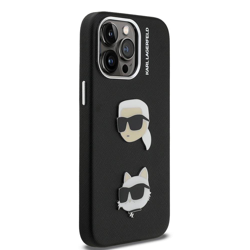 iPhone 14 Pro Max Kılıf Karl Lagerfeld Orijinal Lisanslı K&C Heads Pin Kılıf