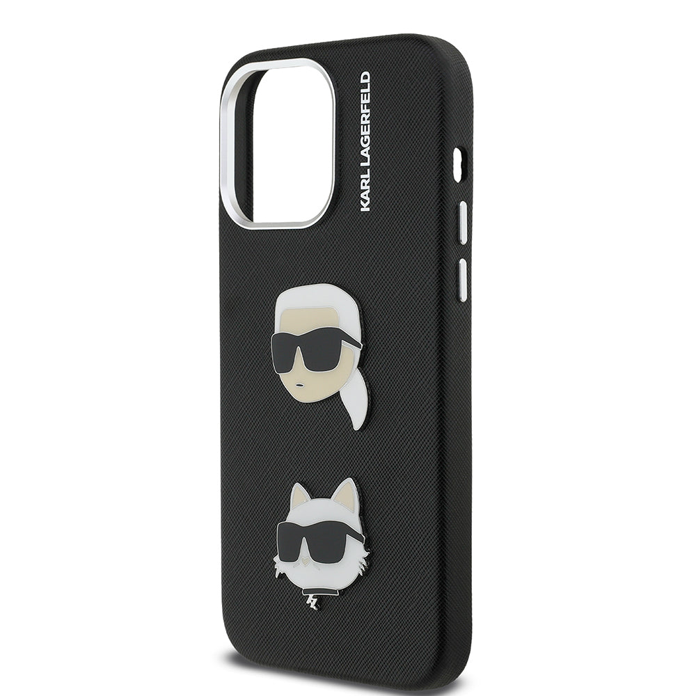 iPhone 14 Pro Max Kılıf Karl Lagerfeld Orijinal Lisanslı K&C Heads Pin Kılıf