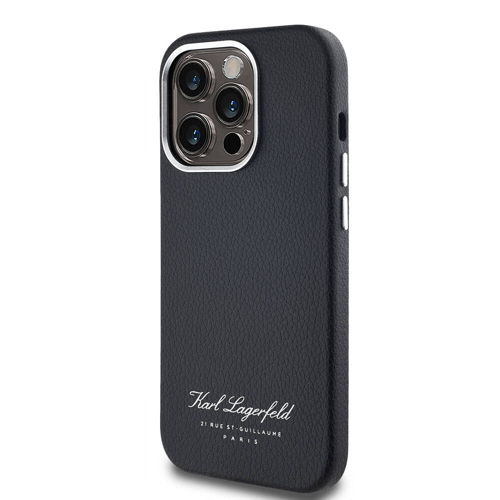 iPhone 14 Pro Max Kılıf Karl Lagerfeld Orijinal Lisanslı KL Yazılı Hotel Kılıf