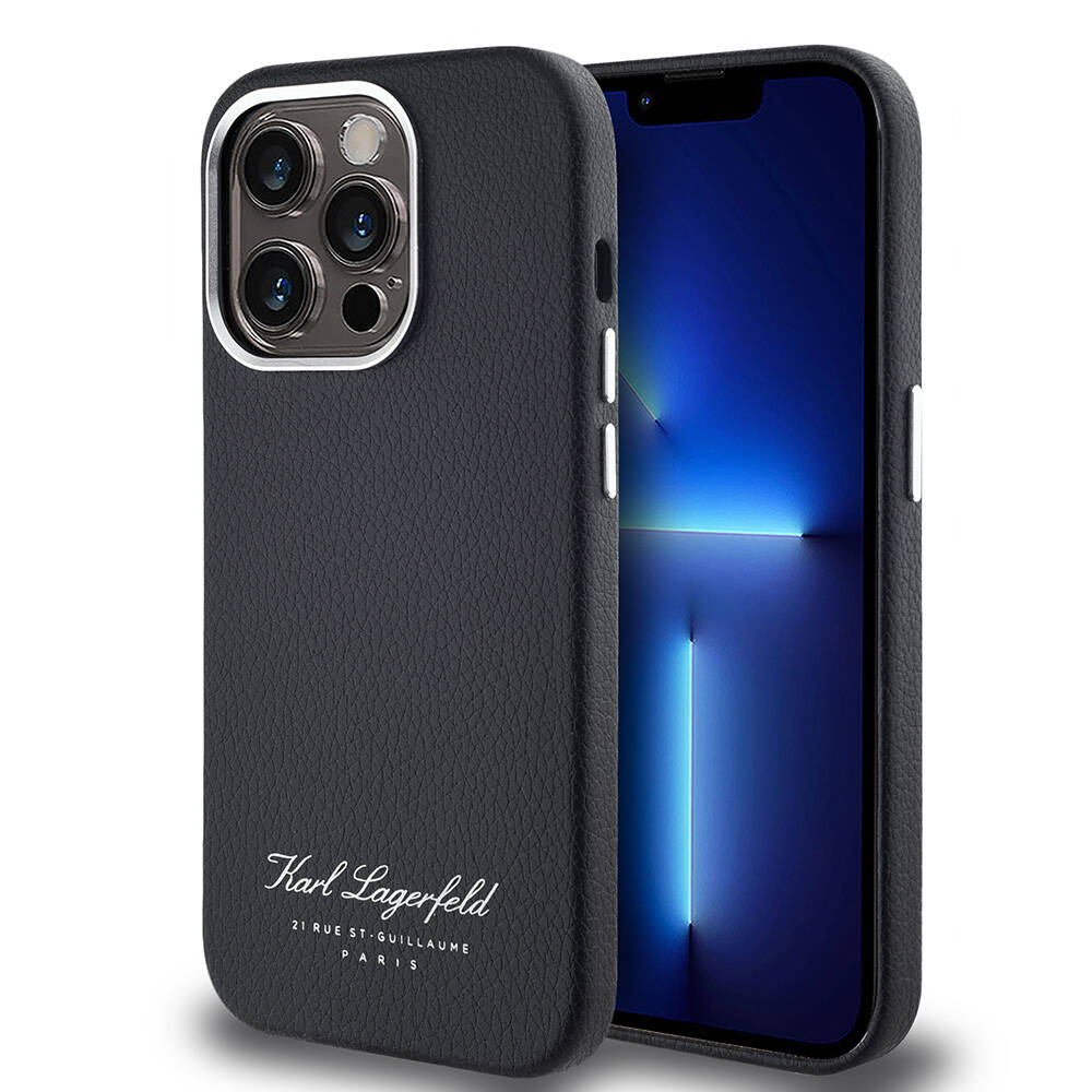 iPhone 14 Pro Max Kılıf Karl Lagerfeld Orijinal Lisanslı KL Yazılı Hotel Kılıf