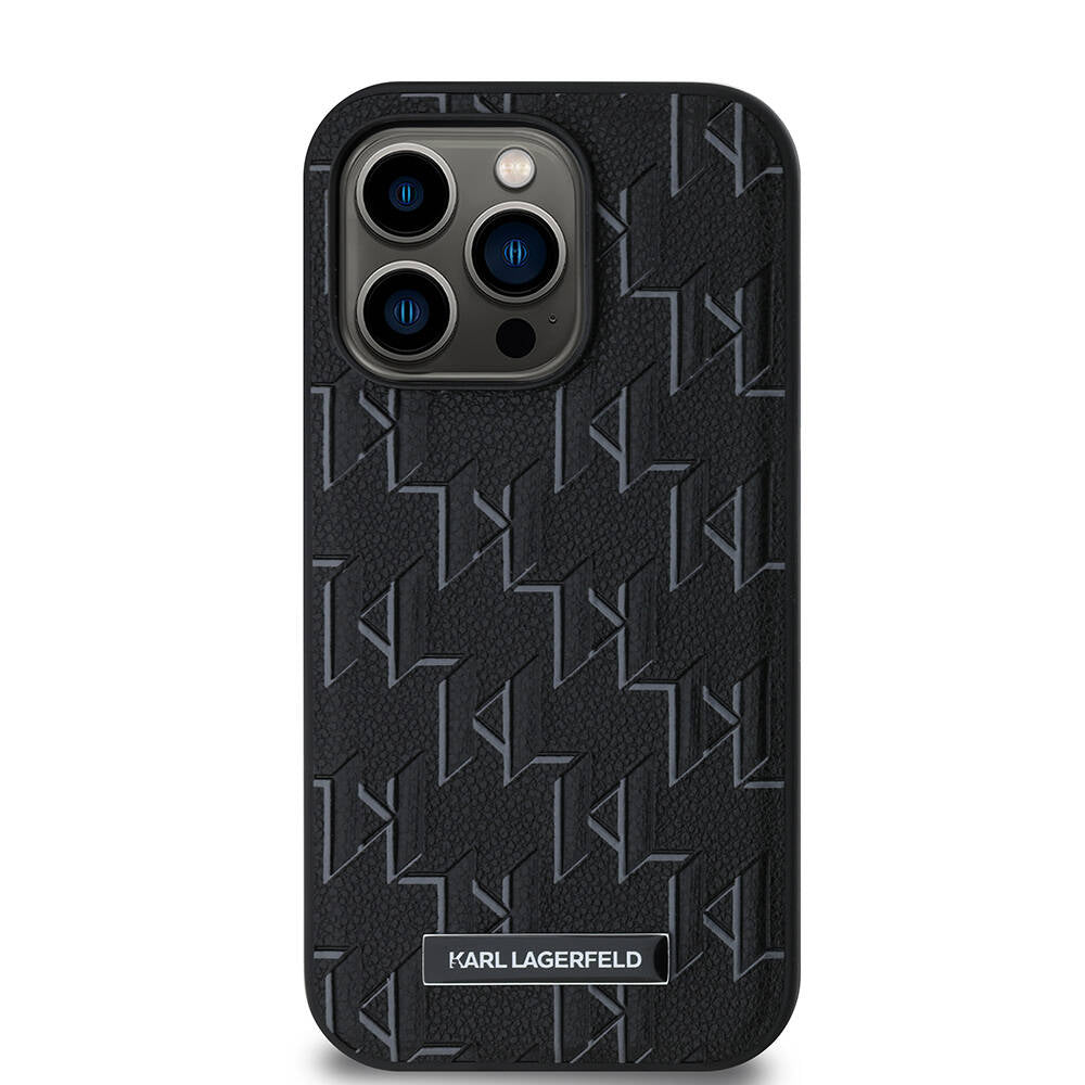 iPhone 14 Pro Max Kılıf Karl Lagerfeld Orijinal Lisanslı M-safe Şarj Özellikli KL Yazılı Hot Stamp Kılıf