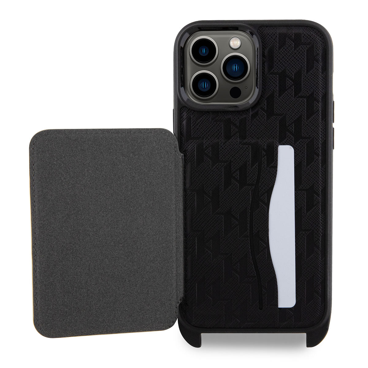 iPhone 14 Pro Max Kılıf Karl Lagerfeld Boyun Askılı Kartlıklı Choupette Dizayn Kılıf