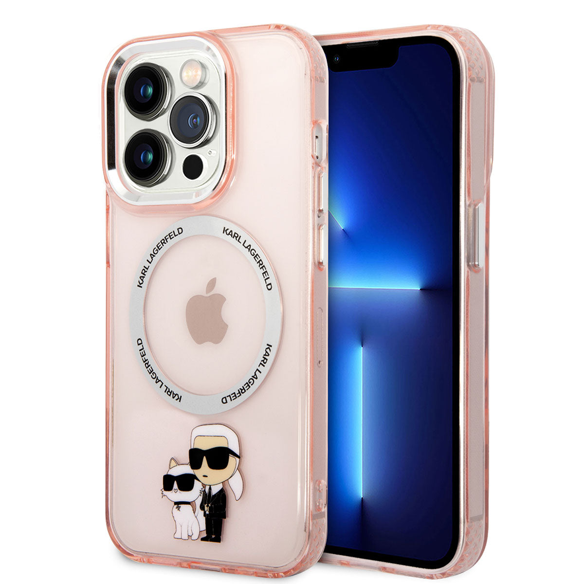 iPhone 14 Pro Max Kılıf Karl Lagerfeld M-safe Şarj Özellikli K&C Dizayn Kılıf