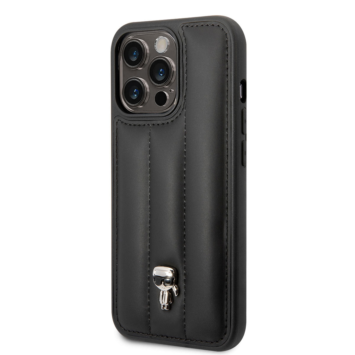 iPhone 14 Pro Max Kılıf Karl Lagerfeld Nylon Puffy Airbag Karl Dizayn Kılıf