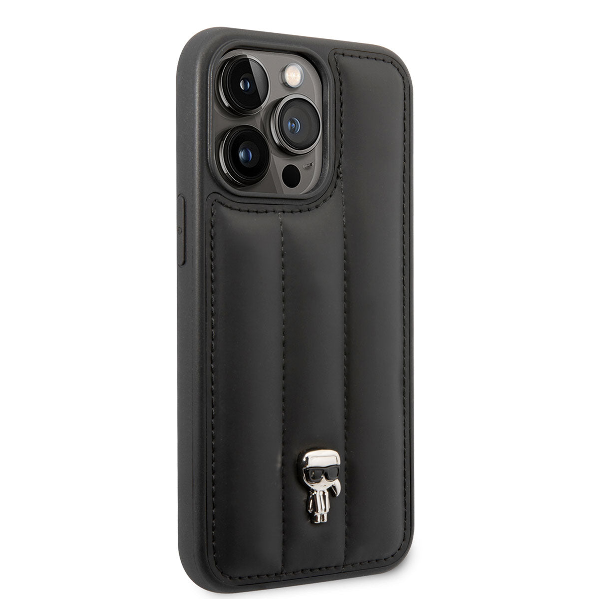 iPhone 14 Pro Max Kılıf Karl Lagerfeld Nylon Puffy Airbag Karl Dizayn Kılıf