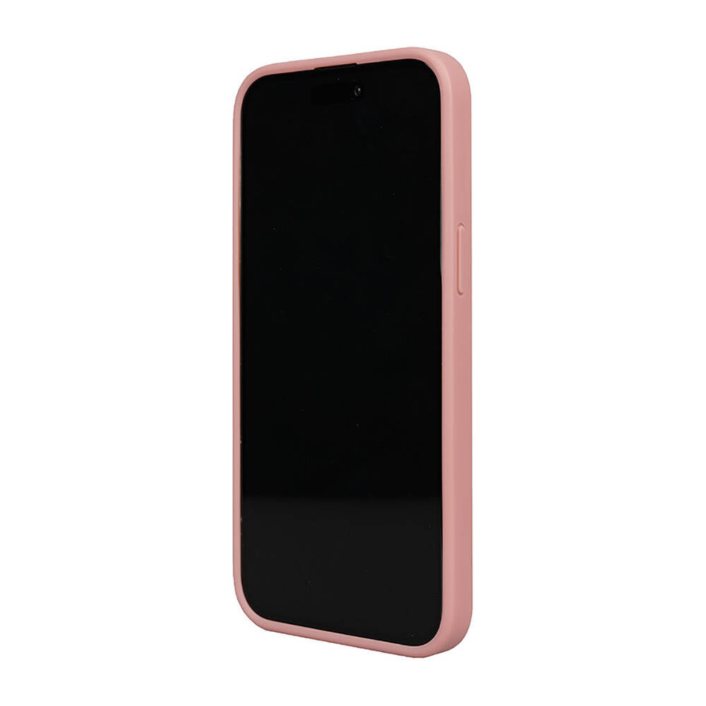 iPhone 14 Pro Max Kılıf Karl Lagerfeld orijinal Lisanslı 3D KL Yazılı Tüylü Arka Yüzey Saffiano Rhinestones Kılıf