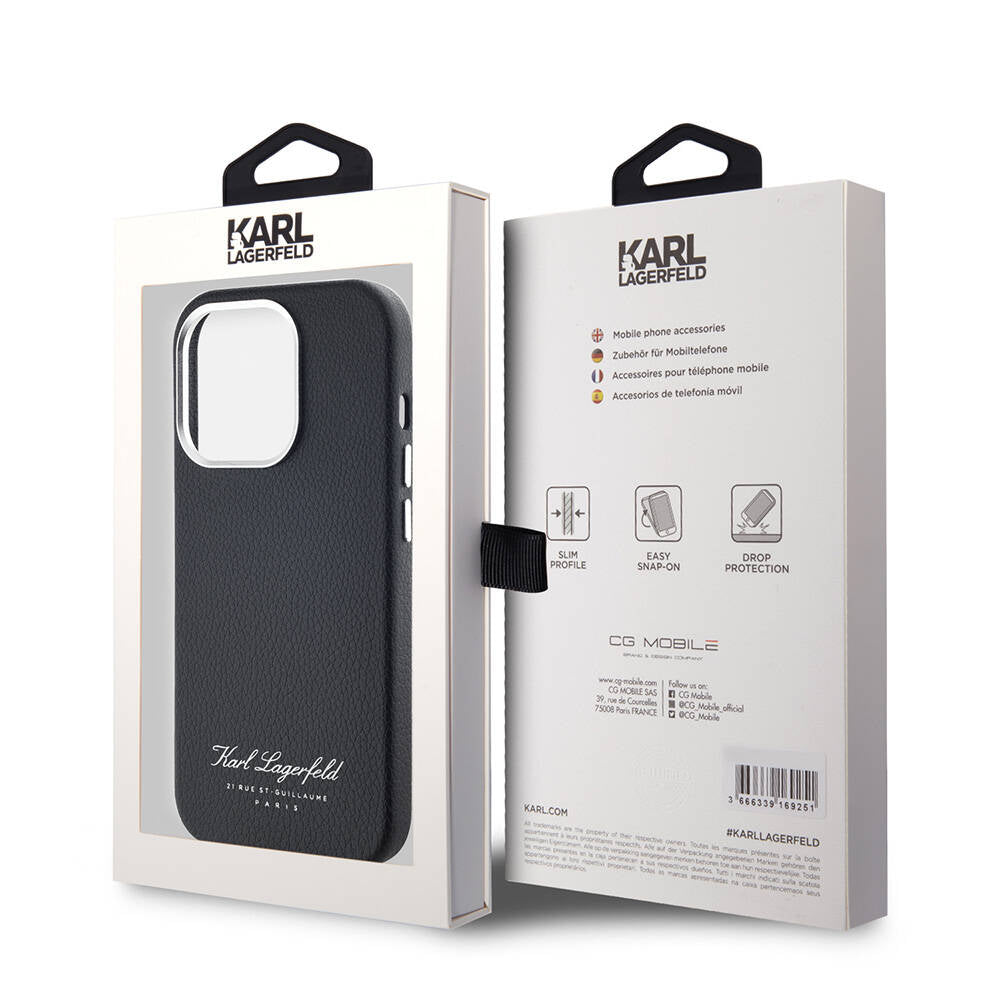iPhone 14 Pro Max Kılıf Karl Lagerfeld orijinal Lisanslı KL Yazılı Hotel Kılıf
