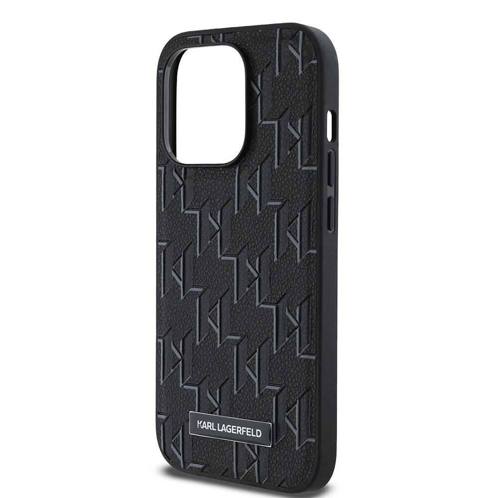 iPhone 14 Pro Max Kılıf Karl Lagerfeld orijinal Lisanslı M-safe Şarj Özellikli KL Yazılı Hot Stamp Kılıf