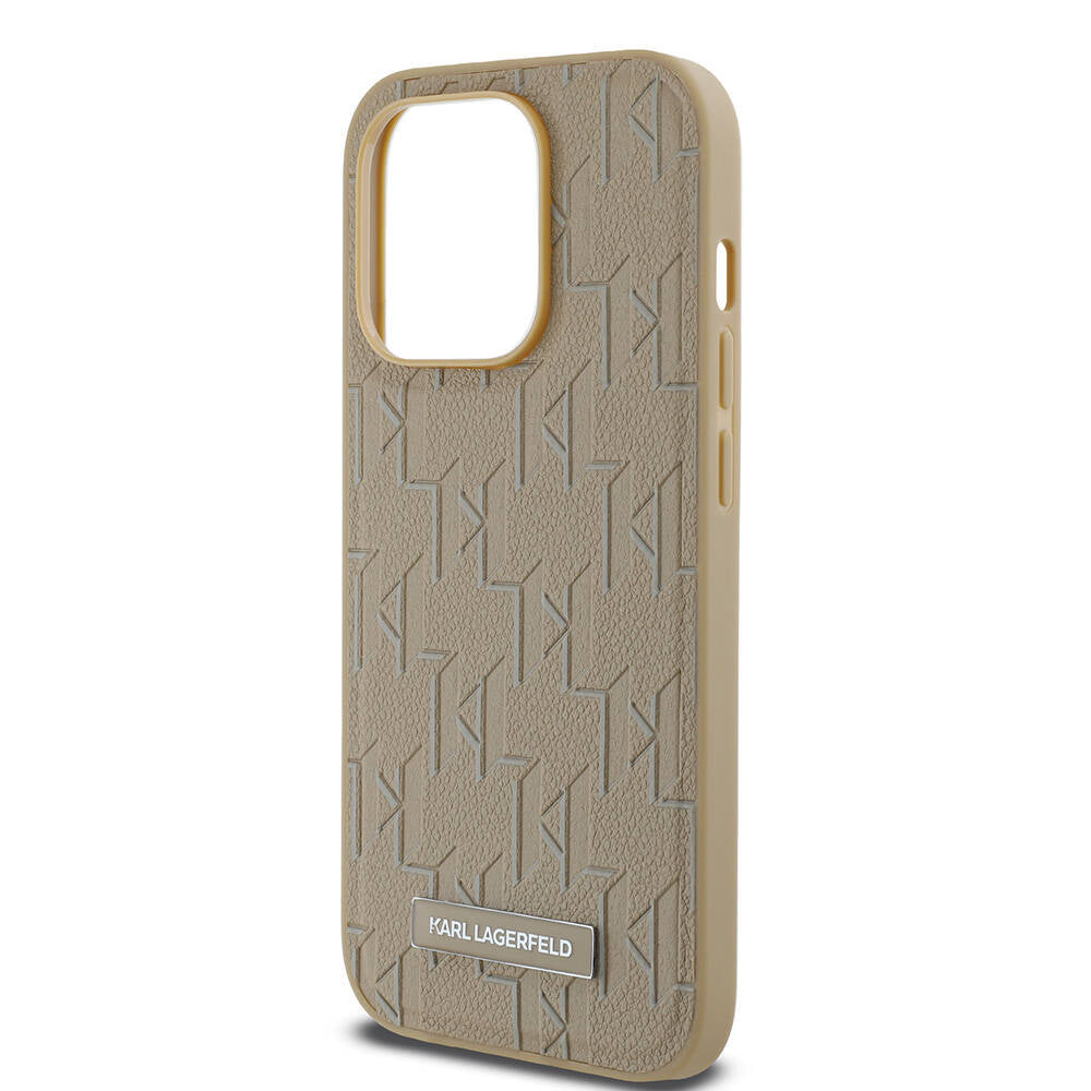 iPhone 14 Pro Max Kılıf Karl Lagerfeld orijinal Lisanslı M-safe Şarj Özellikli KL Yazılı Hot Stamp Kılıf