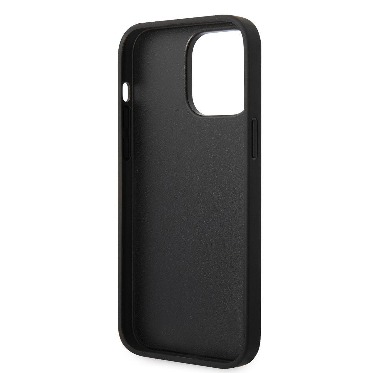 iPhone 14 Pro Max Kılıf Karl Lagerfeld PU Suni Deri Şerit Dizayn Kılıf