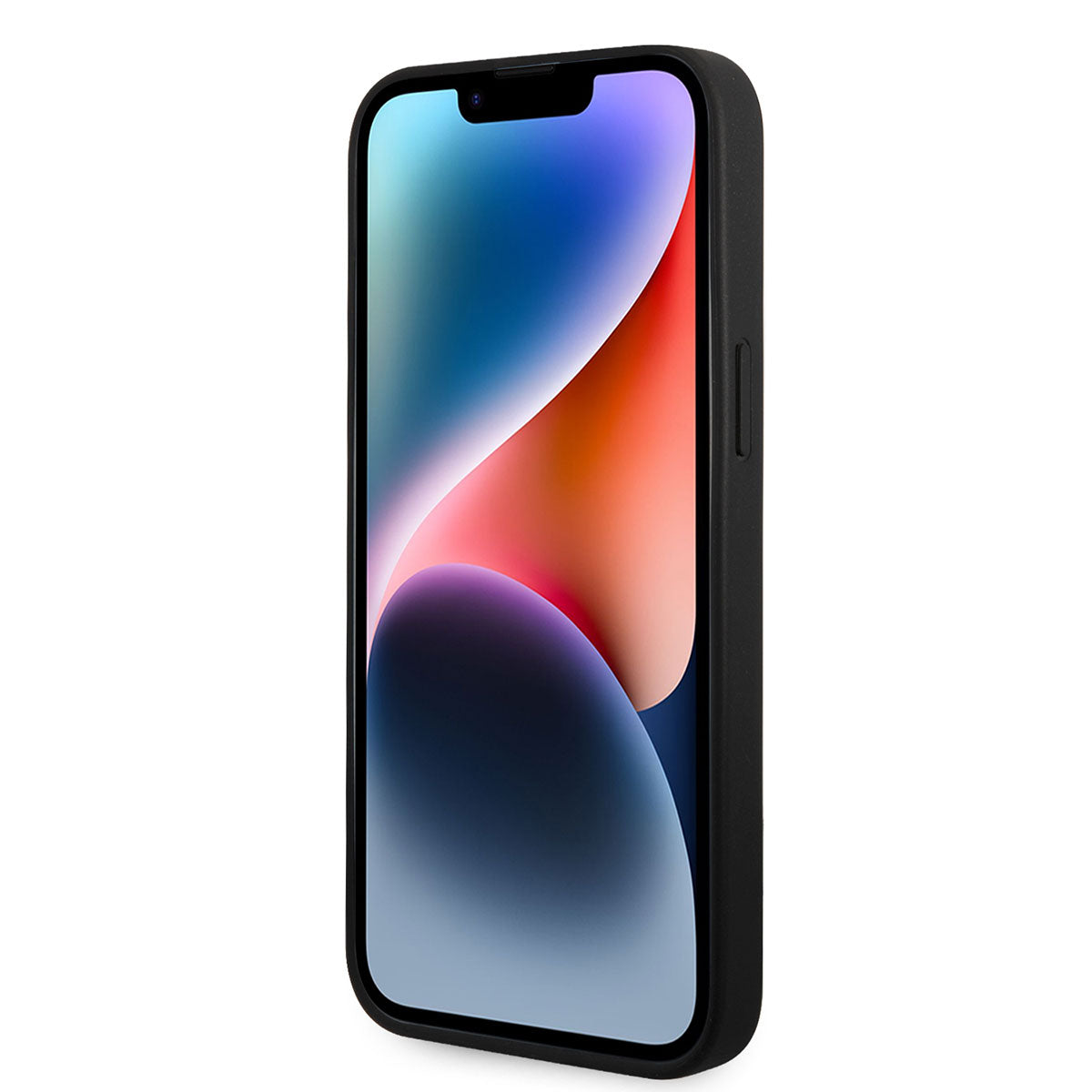 iPhone 14 Pro Max Kılıf Karl Lagerfeld PU Suni Deri Şerit Dizayn Kılıf