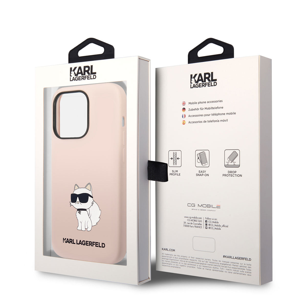 iPhone 14 Pro Max Kılıf Karl Lagerfeld Silikon Choupette Dizayn Kılıf